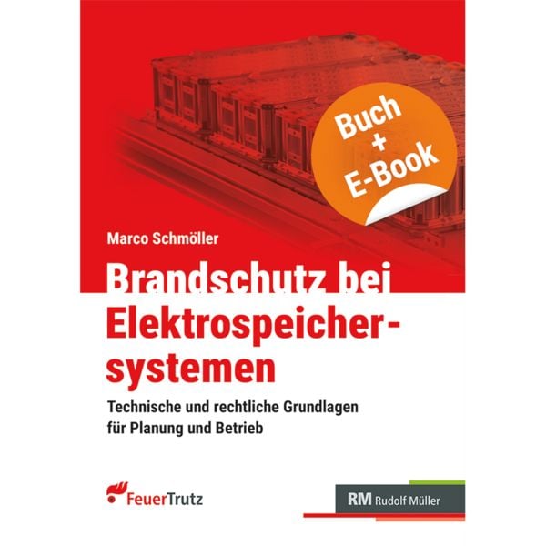 Produktbild: Brandschutz bei Elektrospeichersystemen - mit E-Book (PDF)
