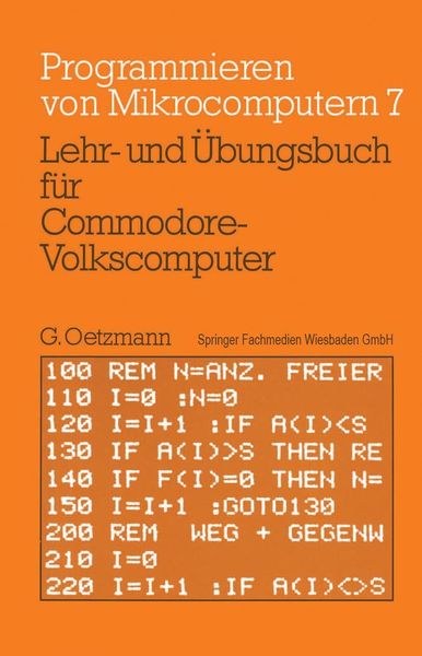 Produktbild: Lehr- und &Uuml;bungsbuch f&uuml;r Commodore-Volkscomputer
