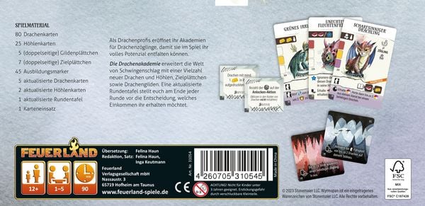 Produktbild: Feuerland FEU31054 - Schwingenschlag: Die Drachenakademie (Erweiterung)