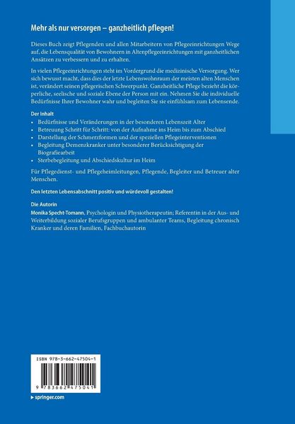 Produktbild: Ganzheitliche Pflege von alten Menschen