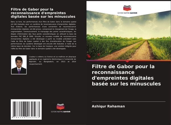 Produktbild: Filtre de Gabor pour la reconnaissance d'empreintes digitales bas&eacute;e sur les minuscules