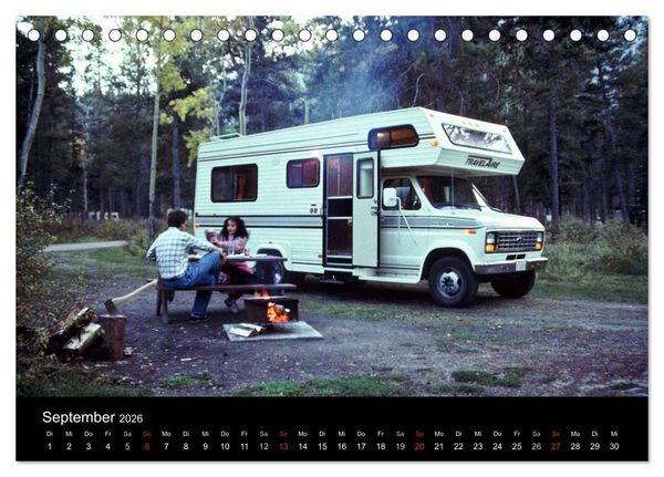 Produktbild: Wohnmobil-Reisen (Tischkalender 2026 DIN A5 quer), CALVENDO Monatskalender