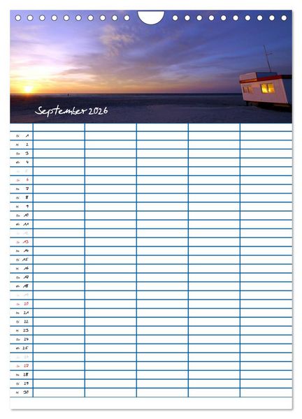 Produktbild: Meer Zeit f&uuml;r uns! (Wandkalender 2026 DIN A4 hoch), CALVENDO Monatskalender