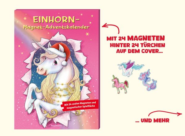Produktbild: Einhorn-Magnet-Adventskalender