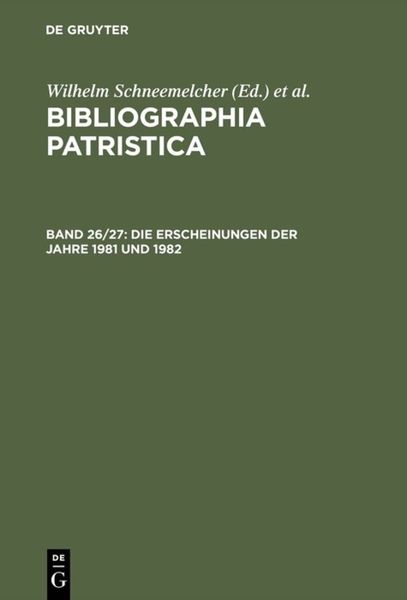 Produktbild: Die Erscheinungen der Jahre 1981 und 1982