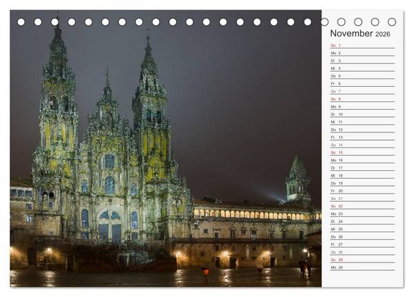 Produktbild: Der Nordwesten Spaniens (Tischkalender 2026 DIN A5 quer), CALVENDO Monatskalender