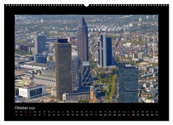 Produktbild: &uuml;ber den D&auml;chern von FRANKFURT (Wandkalender 2026 DIN A2 quer), CALVENDO Monatskalender