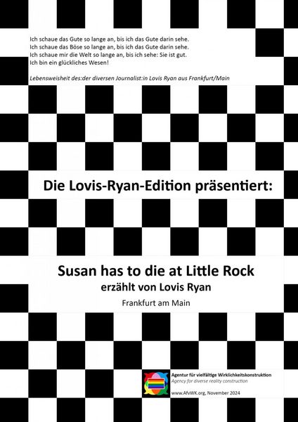 Produktbild: Susan has to die at Little Rock - erz&auml;hlt von Lovis Ryan, Frankfurt am Main