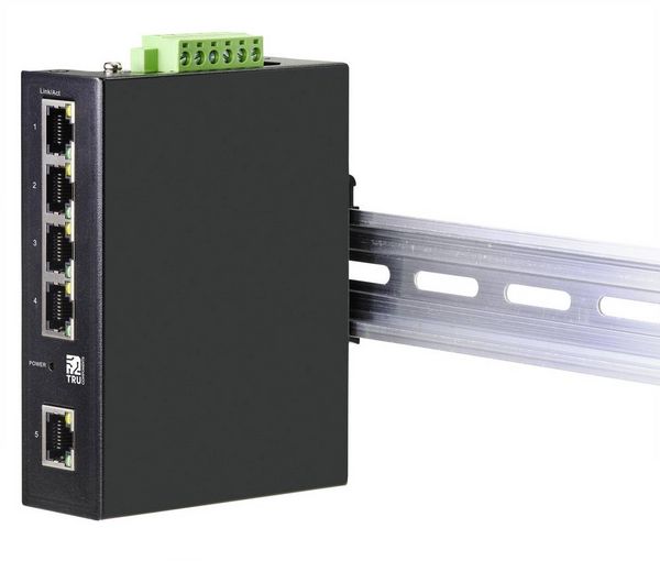 Produktbild: TRU COMPONENTS TC-9744168 Industrial Ethernet Switch 1+4 Port 10 / 100 / 1000MBit/s
