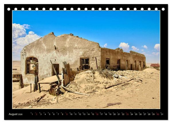 Produktbild: Geisterstadt Kolmannskuppe (Tischkalender 2026 DIN A5 quer), CALVENDO Monatskalender