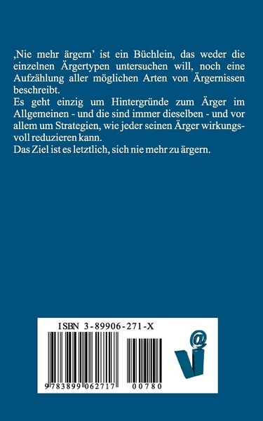 Produktbild: Nie mehr &auml;rgern