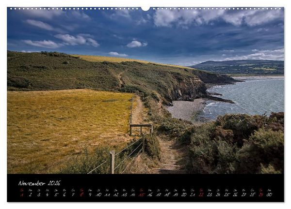 Produktbild: Wales - Pembrokeshire Coast Path (hochwertiger Premium Wandkalender 2026 DIN A2 quer), Kunstdruck in Hochglanz