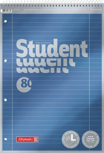 Produktbild: Brunnen Collegeblock A4 Spirale oben Lin.27 Premium