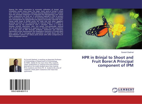 Produktbild: HPR in Brinjal to Shoot and Fruit Borer:A Principal component of IPM