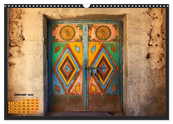 Produktbild: OMAN - Farbenfrohe orientalische T&uuml;ren (Wandkalender 2026 DIN A3 quer), CALVENDO Monatskalender