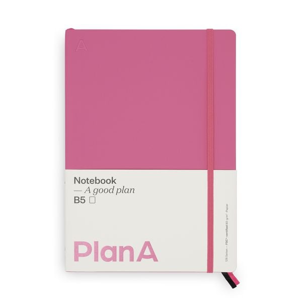 Produktbild: Notizbuch B5 Softcover Candy Pink Blanko, 128 Seiten