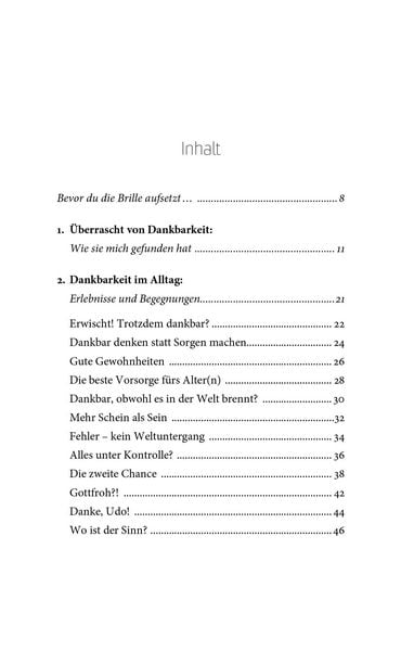 Produktbild: Die Brille der Dankbarkeit
