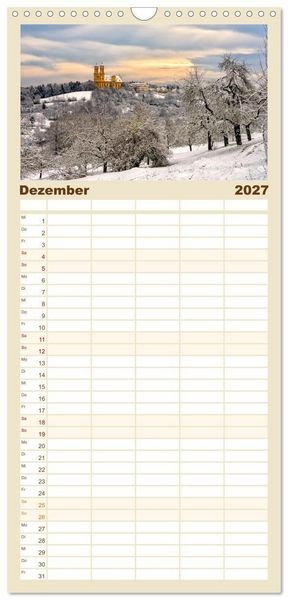 Produktbild: Familienplaner 2027 - Ellwangen - Jagst im Ostalbkreis mit 5 Spalten (Wandkalender, 21 x 45 cm) CALVENDO