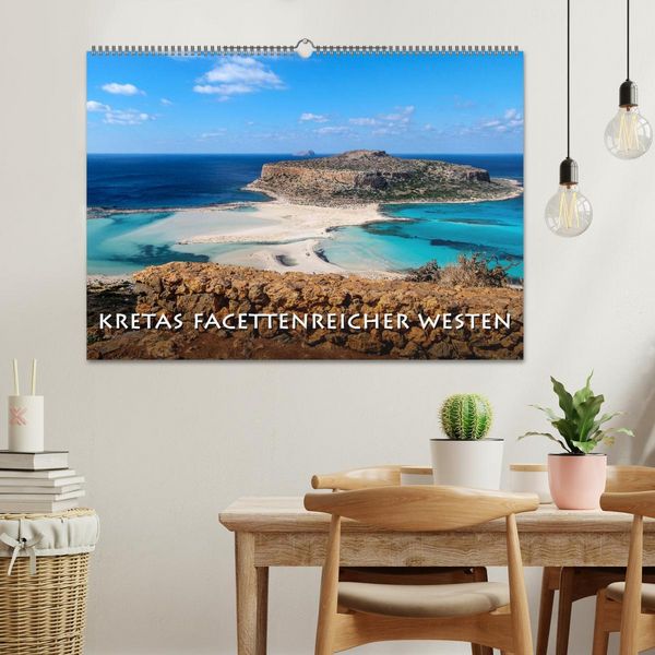 Produktbild: Kretas facettenreicher Westen (Wandkalender 2026 DIN A2 quer), CALVENDO Monatskalender