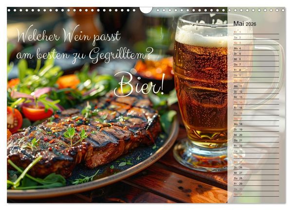 Produktbild: Lieblingshobby Grillen (Wandkalender 2026 DIN A3 quer), CALVENDO Monatskalender