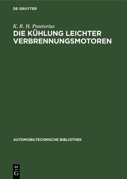 Produktbild: Die K&uuml;hlung leichter Verbrennungsmotoren