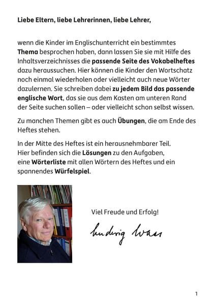 Produktbild: Mein buntes Vokabelheft. Englisch 3./4. Klasse, A5-Heft