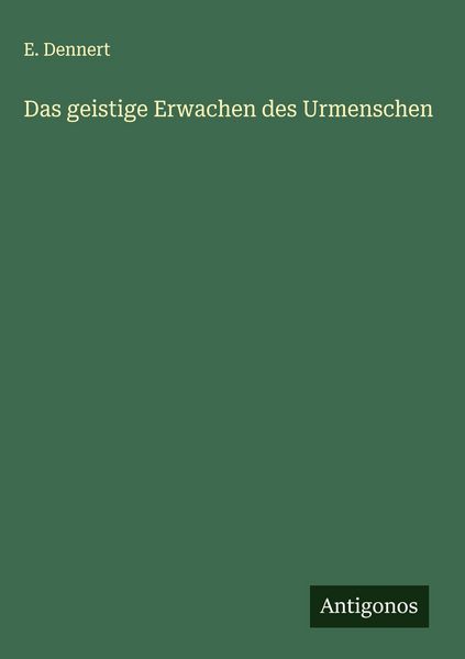 Produktbild: Das geistige Erwachen des Urmenschen