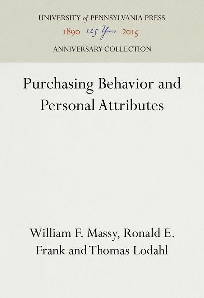 Produktbild: Purchasing Behavior and Personal Attributes
