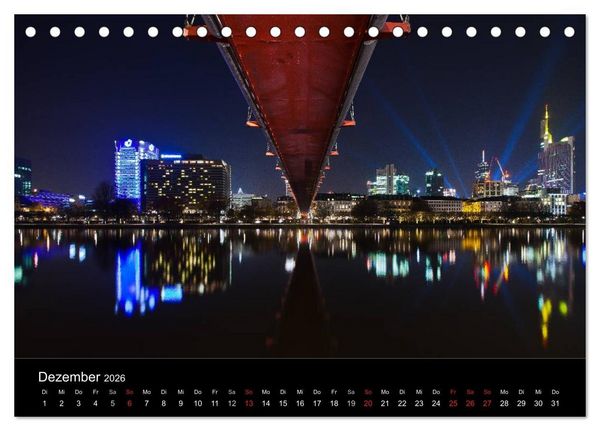 Produktbild: Frankfurt Skylights 2026 (Tischkalender 2026 DIN A5 quer), CALVENDO Monatskalender