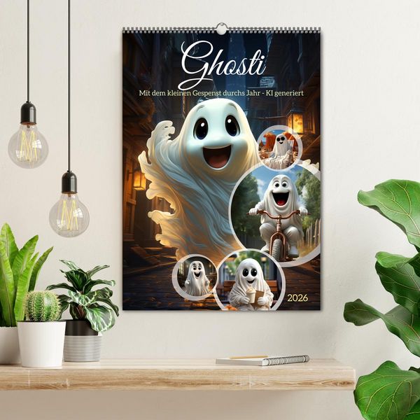Produktbild: Ghosti (Wandkalender 2026 DIN A2 hoch), CALVENDO Monatskalender