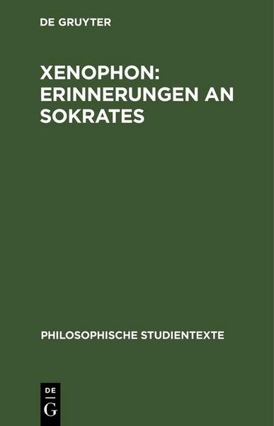 Produktbild: Xenophon: Erinnerungen an Sokrates