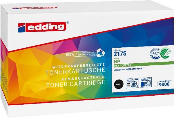 Produktbild: Edding Toner ersetzt HP 26X (CF226X) Kompatibel Schwarz EDD-2175 18-2175