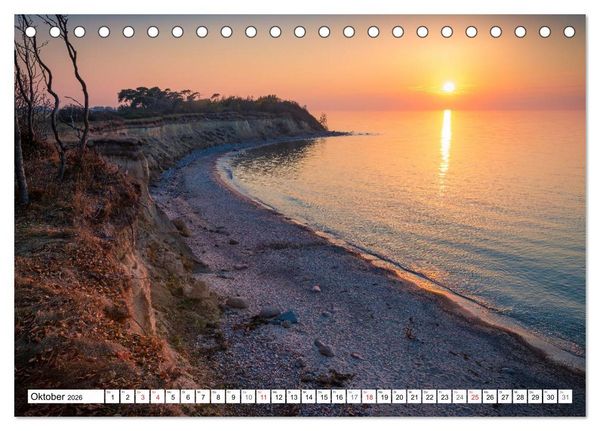 Produktbild: Insel R&uuml;gen - K&uuml;sten zum Tr&auml;umen (Tischkalender 2026 DIN A5 quer), CALVENDO Monatskalender