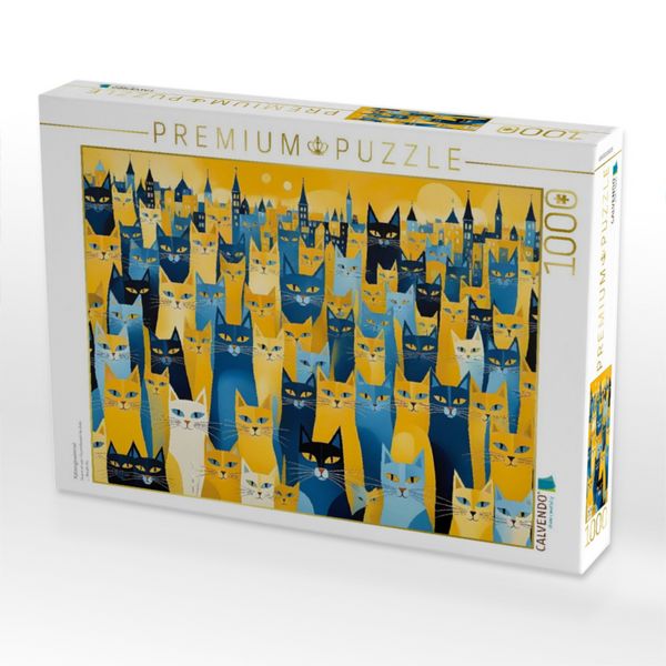 Produktbild: CALVENDO Puzzle Katzengewimmel | 1000 Teile Lege-Gr&ouml;&szlig;e 64x48cm Foto-Puzzle f&uuml;r gl&uuml;ckliche Stunden