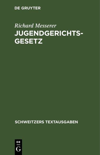 Produktbild: Jugendgerichtsgesetz