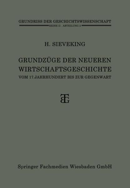 Produktbild: Grundz&uuml;ge der Neueren Wirtschaftsgeschichte