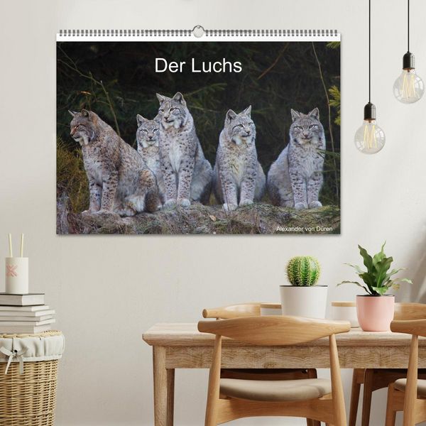 Produktbild: Der Luchs (Wandkalender 2026 DIN A2 quer), CALVENDO Monatskalender
