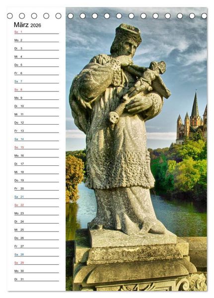 Produktbild: Nepomuk - Der Br&uuml;ckenheilige (Tischkalender 2026 DIN A5 hoch), CALVENDO Monatskalender