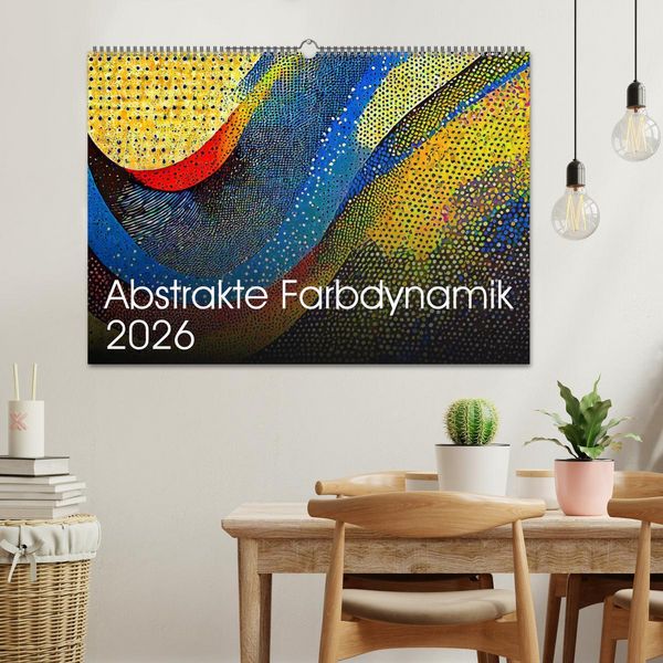 Produktbild: Abstrakte Farbdynamik (Wandkalender 2026 DIN A2 quer), CALVENDO Monatskalender