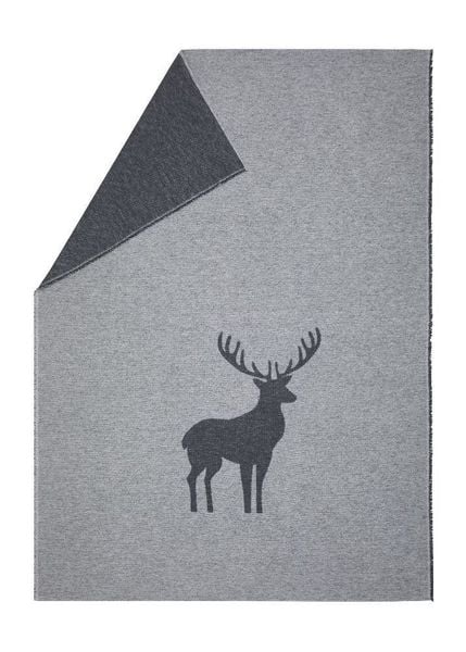 Produktbild: Flanelldecke "Hirsch Struktur" (GRS)