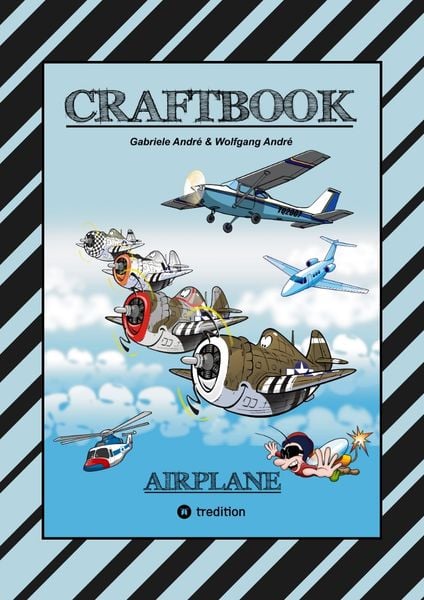 Produktbild: Craftbook - 100 Tolle Motive der Luftfahrt - Kreativ Lernen und Malen - R&auml;tsel - Spiele - Aufgaben - Flugzeuge
