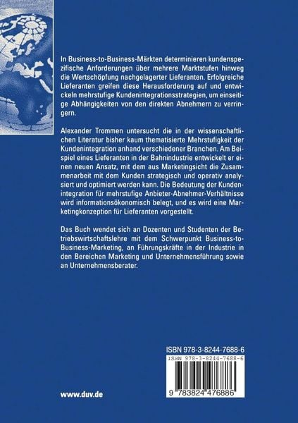 Produktbild: Mehrstufige Kundenintegration in Wertsch&ouml;pfungssystemen