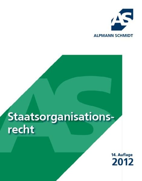 Produktbild: Skript Staatsorganisationsrecht