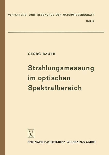 Produktbild: Strahlungsmessung im optischen Spektralbereich
