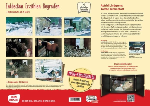 Produktbild: Tomte Tummetott. Kamishibai Bildkartenset
