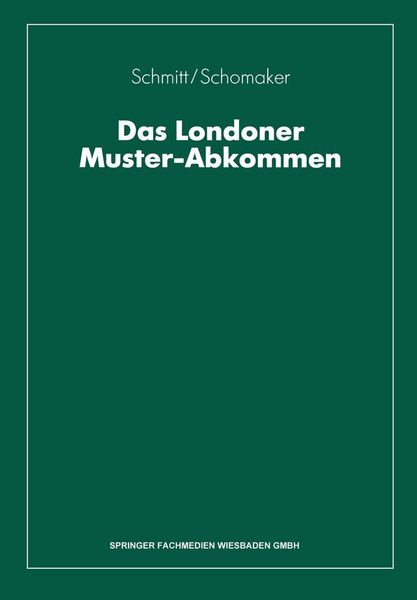Produktbild: Das Londoner Muster-Abkommen