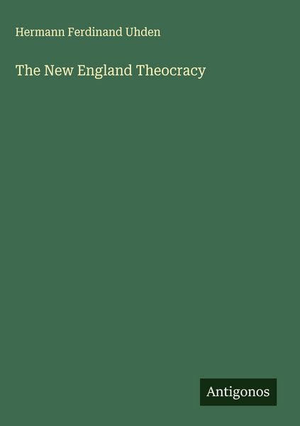 Produktbild: The New England Theocracy
