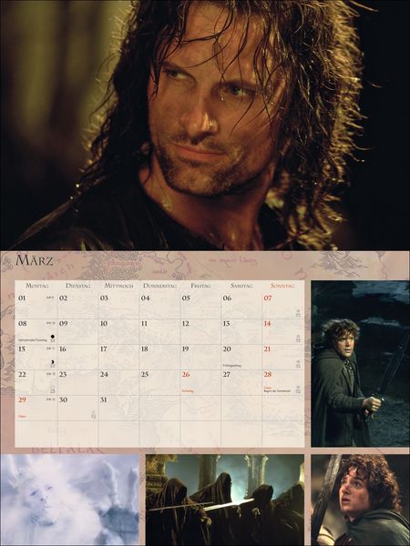 Produktbild: Der Herr der Ringe Broschur XL Kalender 2027