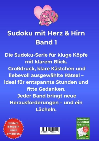 Produktbild: Sudoku mit Herz & Hirn &ndash; Band 1!