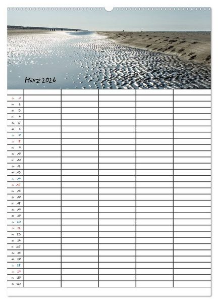 Produktbild: JUIST - DIE NORDSEEINSEL (hochwertiger Premium Wandkalender 2026 DIN A2 hoch), Kunstdruck in Hochglanz
